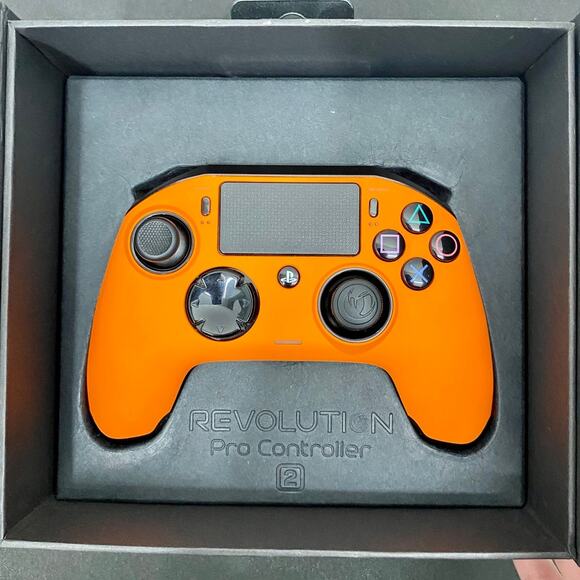 Orange Nacon Revolution Pro Controller 2 for PS4 W/ Box and Accessories - Picture 5 of 12